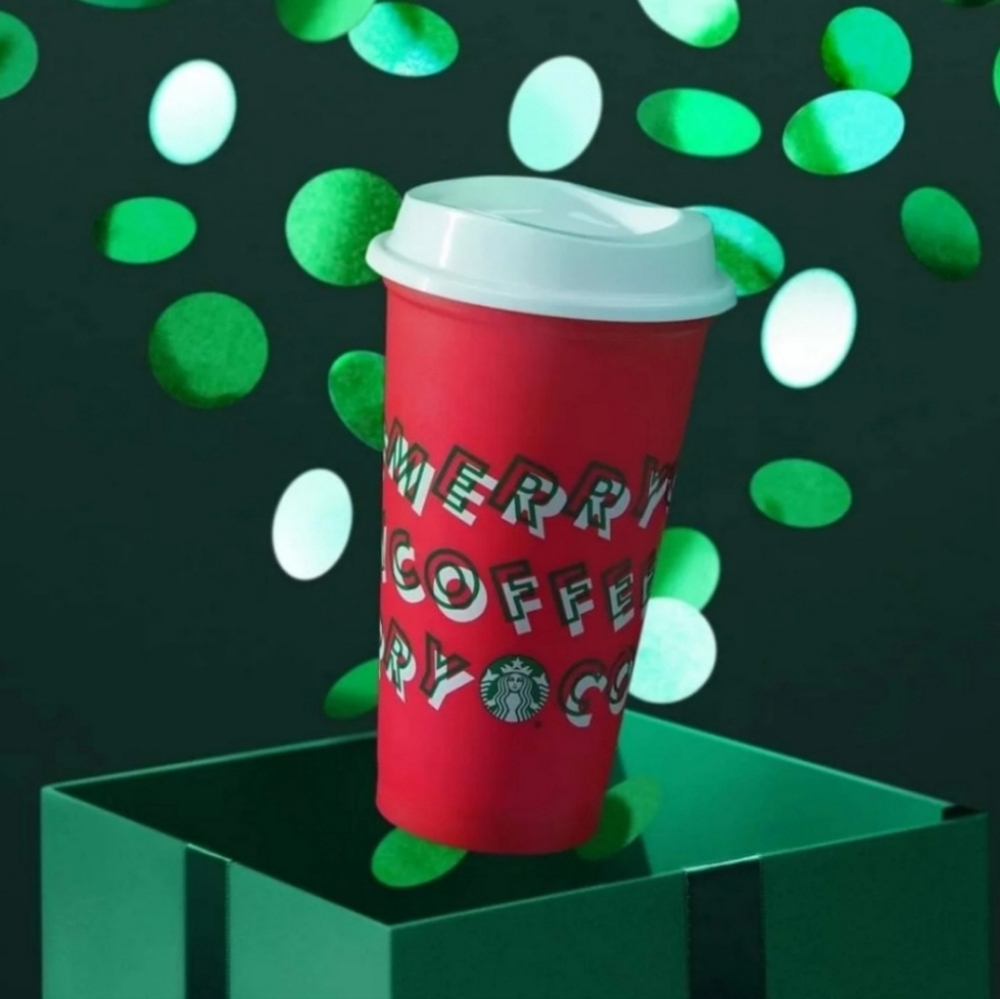 Starbucks NWOT Holiday Reusable Cups 25th Anniversary & 2019 limited edition - Picture 7 of 9